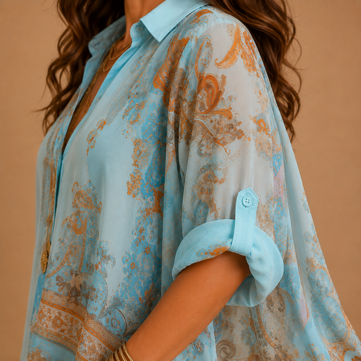 Maria | Elegant Mediterranean Blouse Dress
