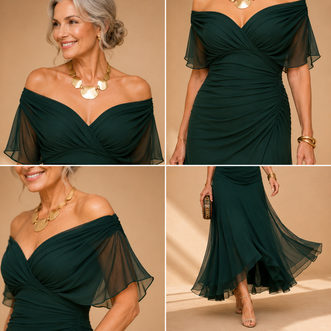 Mikaela - Off-Shoulder Maxi Dress