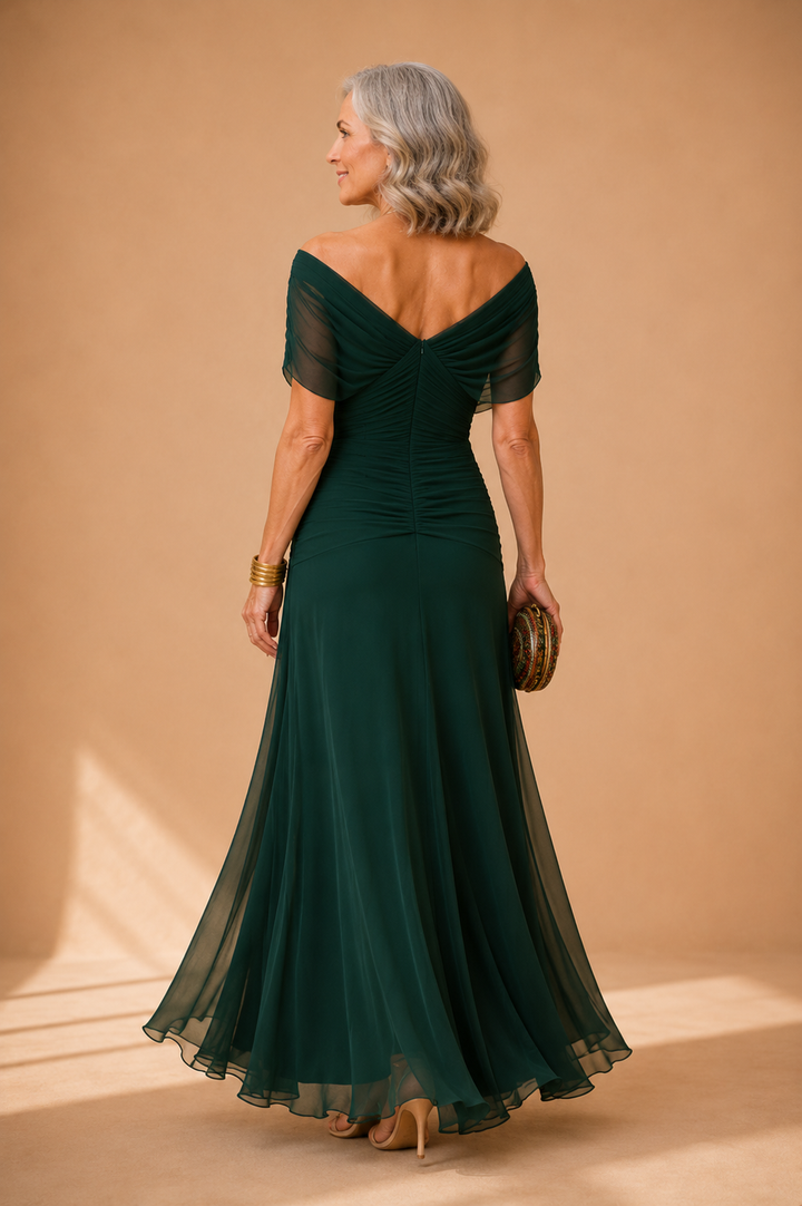 Alondra | Long Floral Dress with V-Neck