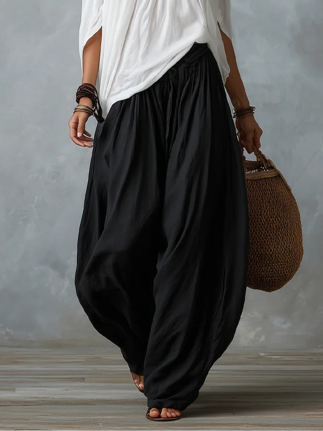 Aaliyah | Off-Shoulder Top & Lantern Pants Set, Rayon Blend