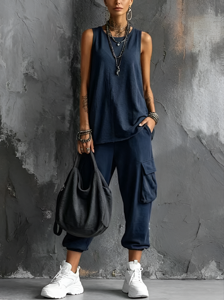 Valentina | Comfortable Casual Set with Pockets