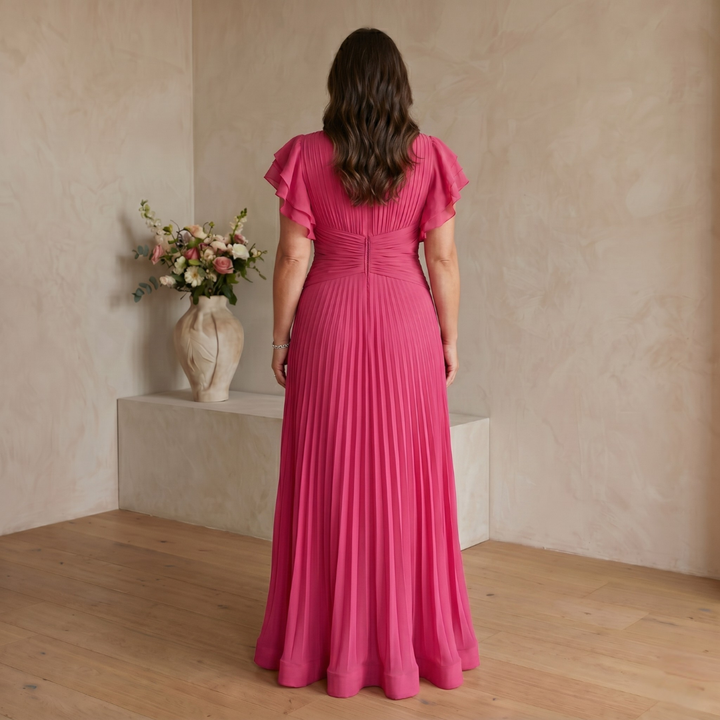 ABIGAIL™ | ELEGANT PLEATED DRESS THAT FLATTERS YOUR SHAPE