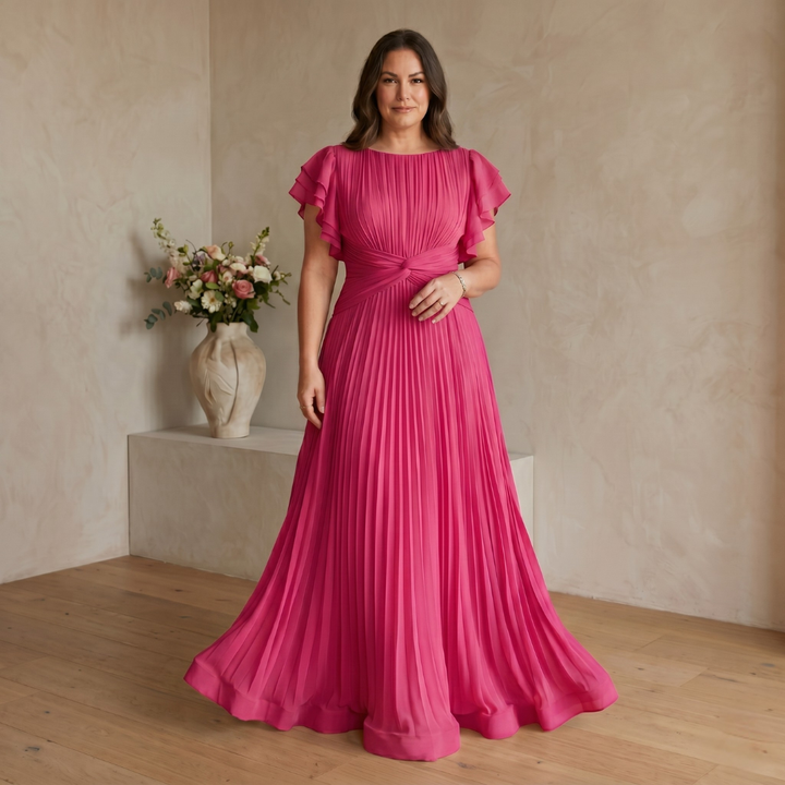 ABIGAIL™ | ELEGANT PLEATED DRESS THAT FLATTERS YOUR SHAPE